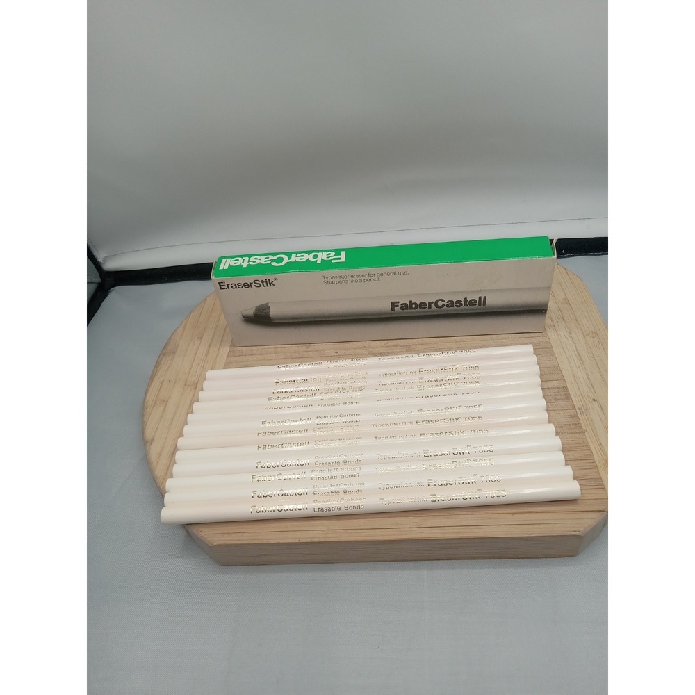 Vintage Faber Castell Eraser Stik‎ 7055 Typewriter & Ink Eraser Stick Lot of 12